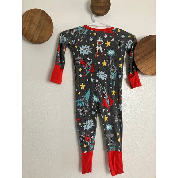 Little‎ Sleepies Batman Superman Zippy Size 0-3 Months - Picture 3 of 5